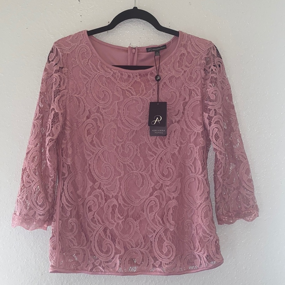 Adrianna Papell Dramatic Bell Sleeve Blouse